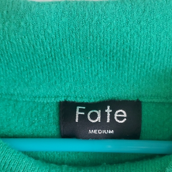 Fate Emerald Green Women's Turtleneck Sweater - Picture 2 of 3